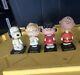 Vintage 1950s Peanuts Charlie Brown Head Nodder Bobblehead Set Of 4