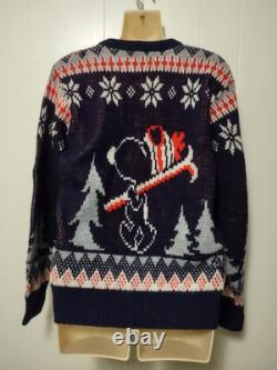 Vintage 1958 Devo, Inc Snoopy Ski Sweater Peanuts Charlie Brown USA Small