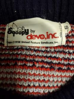 Vintage 1958 Devo, Inc Snoopy Ski Sweater Peanuts Charlie Brown USA Small