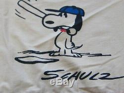 Vintage 1960s 70s Snoopy Red Baron Charlie Brown Peanuts Schulz Blanket 8' x 8