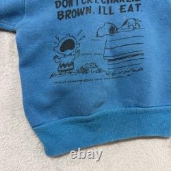 Vintage 1960s Peanuts Snoopy Charlie Brown Kid's Sweatshirt Small 6