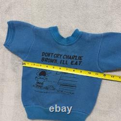 Vintage 1960s Peanuts Snoopy Charlie Brown Kid's Sweatshirt Small 6