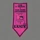 Vintage 1970 Charlie Brown The Peanuts Psychiatrist Lucy Red Felt Banner Pennant