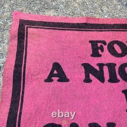 Vintage 1970 Charlie Brown The Peanuts Psychiatrist Lucy Red Felt Banner Pennant