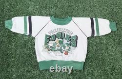 Vintage 1993 Philadelphia Eagles Snoopy Charlie Brown Crewneck Sweatshirt 18M