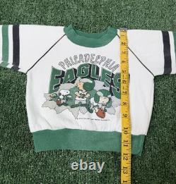 Vintage 1993 Philadelphia Eagles Snoopy Charlie Brown Crewneck Sweatshirt 18M