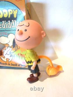 Vintage 3 Mattel Peanuts Skediddler Figures Charlie Brown Snoopy Lucy 1968