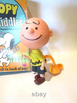 Vintage 3 Mattel Peanuts Skediddler Figures Charlie Brown Snoopy Lucy 1968