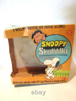 Vintage 3 Mattel Peanuts Skediddler Figures Charlie Brown Snoopy Lucy 1968