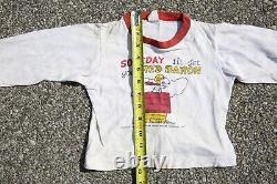 Vintage 50s Peanuts Snoopy Charlie Brown Youth Size 6 Pullover shirt Norwich