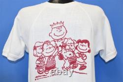 Vintage 60s PEANUTS CHARLIE BROWN SNOOPY COMICS SHORT SLV SWEATSHIRT MEDIUM M