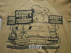 Vintage 60s Peanuts SNOOPY CHARLIE BROWN Lucy Mayo SPRUCE SWEAT SHIRT Size L USA