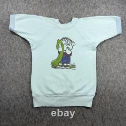 Vintage 70's Linus Peanuts Sweater Sweat Shirt Small Charlie Brown Snoopy Fleece