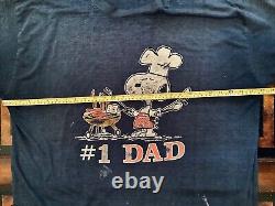 Vintage 70s 80s Peanuts Snoopy Tee XXL Cool Dad Schulz Charlie Brown