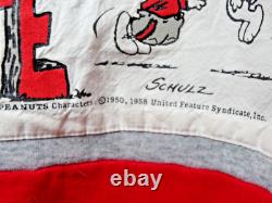 Vintage 80s Peanuts Snoopy Charlie Brown Sweatshirt Medium Ohio State Football