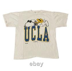 Vintage 90s UCLA Joe Cool Snoopy Charlie Brown Shirt XL Single Stitch