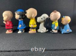 Vintage Ceramic Peanuts Figures Linus Lucy Pigpen Sally Snoopy Charlie Brown