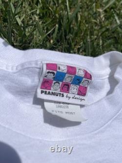 Vintage Charlie Brown And Snoopy breakthrough Xl Tshirt 1970s Peanuts By Design