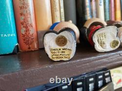 Vintage Charlie Brown Bobble Heads with Lucy, Snoopy, Woodstock