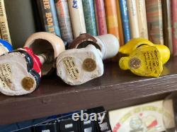 Vintage Charlie Brown Bobble Heads with Lucy, Snoopy, Woodstock