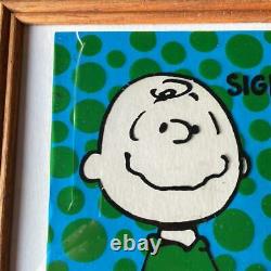 Vintage Charlie Brown Framed Snoopy