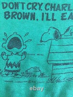 Vintage Charlie Brown Peanuts Snoopy Sweatshirt Norwich Size Toddler 2 Green