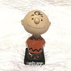 Vintage Charlie Brown Swinging Head Figure Ornament Snoopy