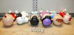 Vintage Hand Painted Ceramic Peanuts Characters Set Of Six 10 Charlie Brown