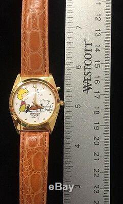 Vintage Musical Charlie Brown & Snoopy Wristwatch Joyful Joyful We Adore Thee