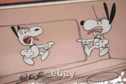 Vintage PEANUTS Animation Cel CHARLES SCHULZ Tooth Brushing With Charlie Brown