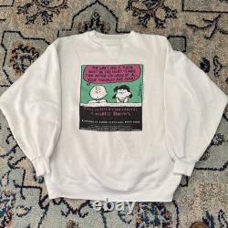 Vintage PEANUTS Charlie Brown Sweatshirt Crewneck National Museum Rare