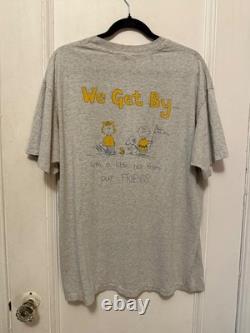 Vintage Peanuts 70s Snoopy Charlie Brown College T-Shirt Xl Classic Character