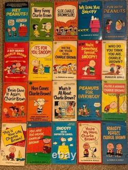Vintage Peanuts Charlie Brown Snoopy Book Lot 54 Charles Schulz 1960s 70s