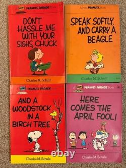 Vintage Peanuts Charlie Brown Snoopy Book Lot 54 Charles Schulz 1960s 70s