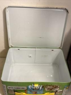 Vintage Peanuts Charlie Brown Snoopy Lunchbox yellow 1965 WithThermos Mint Paint