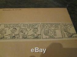 Vintage Peanuts Charlie Brown Snoopy comic metal printing plate Schulz art