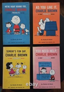 Vintage Peanuts Collection 22 Charlie Brown Books 1962-1973 17 First Editions