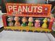 Vintage Peanuts Finger Puppet Nib Set Plastic Snoopy Lucy Charlie Ideal 1966