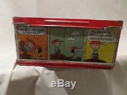 Vintage Peanuts Metal Lunch Box By Schulz Featuring-snoopy & Charlie Brown 19