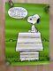 Vintage Peanuts Poster Schulz Snoopy Charlie Brown Green Dog Doghouse Springbok