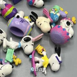 Vintage Peanuts Snoopy 2 Figurine Lot Of 43 United Feature