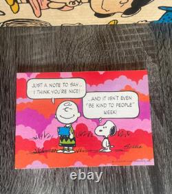 Vintage Peanuts Snoopy & Charlie Brown Postcards Hallmark 20 Cards New Rare