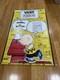 Vintage Peanuts Snoopy Charlie Brown Store Poster Rare Skateboarding Shoes Nos