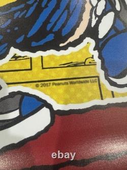 Vintage Peanuts Snoopy Charlie Brown Store Poster Rare Skateboarding Shoes NOS