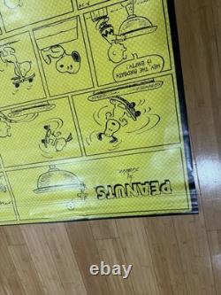 Vintage Peanuts Snoopy Charlie Brown Store Poster Rare Skateboarding Shoes NOS