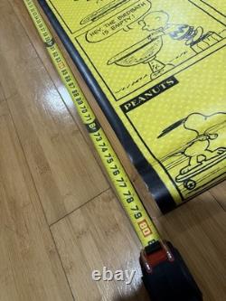 Vintage Peanuts Snoopy Charlie Brown Store Poster Rare Skateboarding Shoes NOS