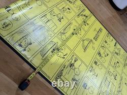 Vintage Peanuts Snoopy Charlie Brown Store Poster Rare Skateboarding Shoes NOS
