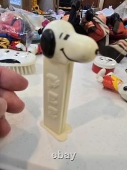 Vintage Peanuts Snoopy Charlie Brown Toy Lot Watches PEZ Cars Hong Kong 50s 60s