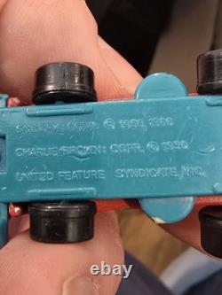 Vintage Peanuts Snoopy Charlie Brown Toy Lot Watches PEZ Cars Hong Kong 50s 60s