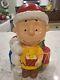 Vintage Peanuts Snoopy And Charlie Brown Christmas Cookie Jar Rare